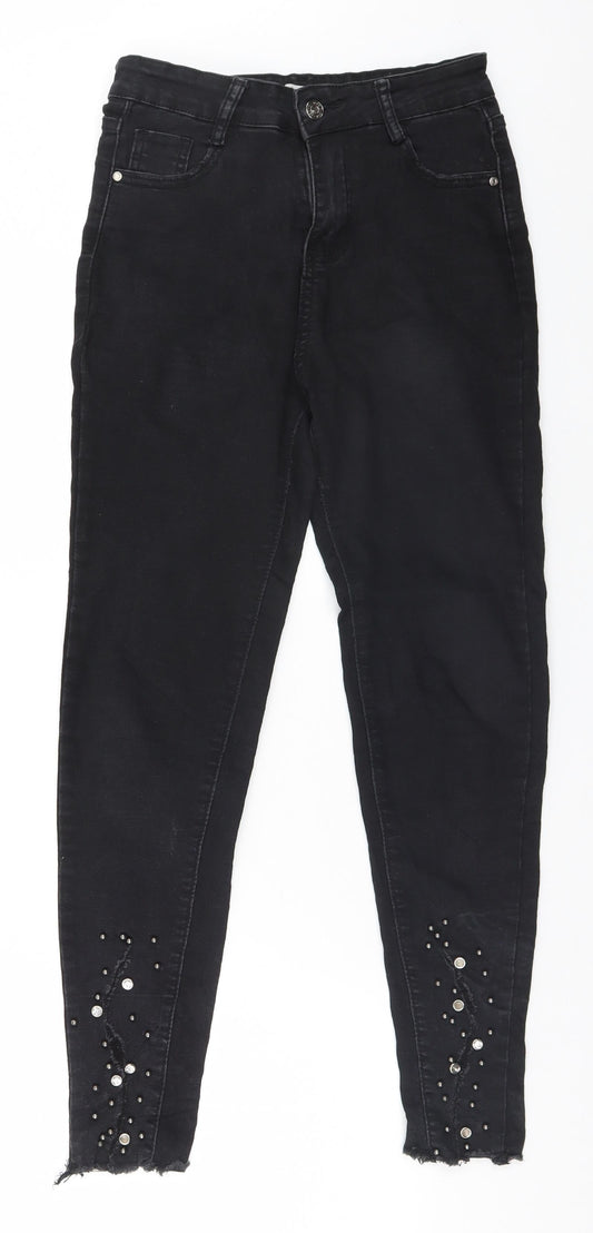 Preworn Womens Black   Straight Jeans Size 10 L26 in