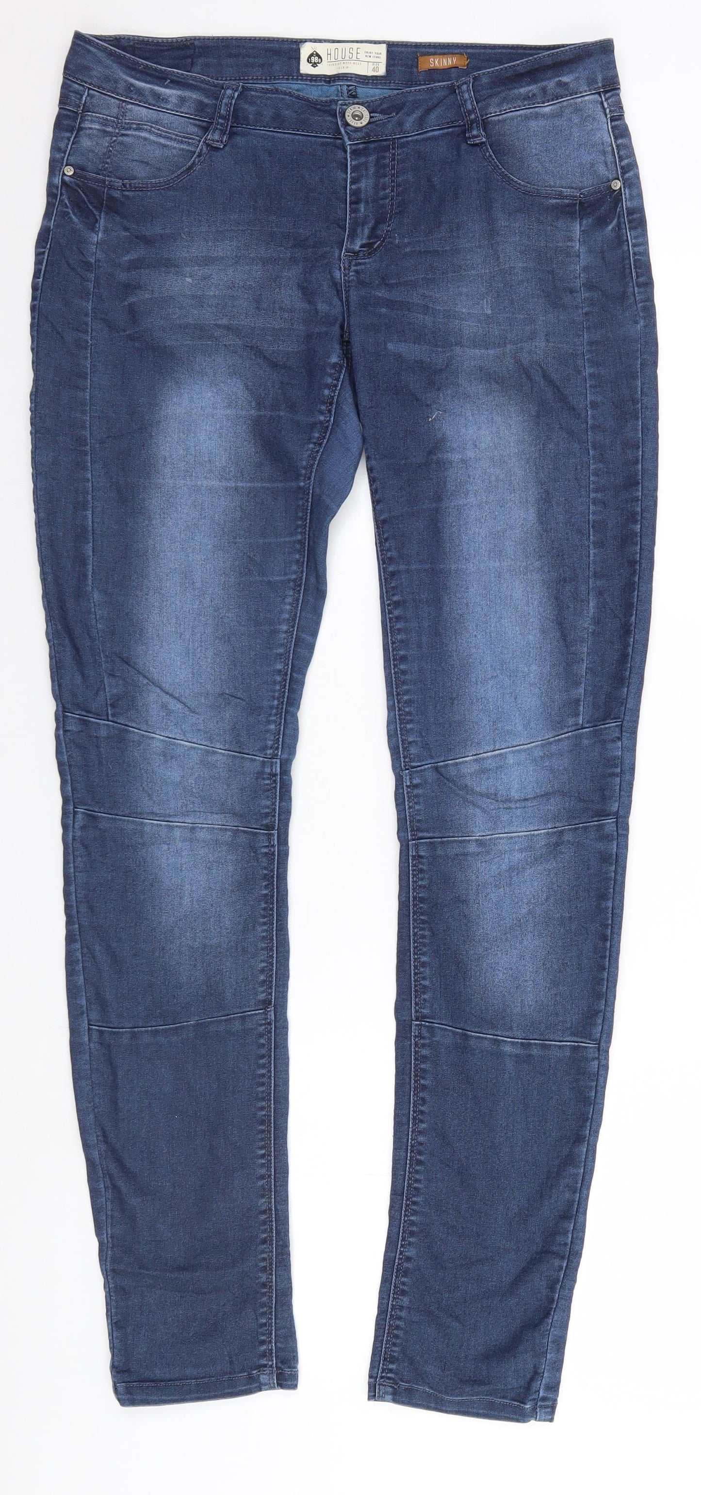 House Womens Blue   Skinny Jeans Size 12 L30 in