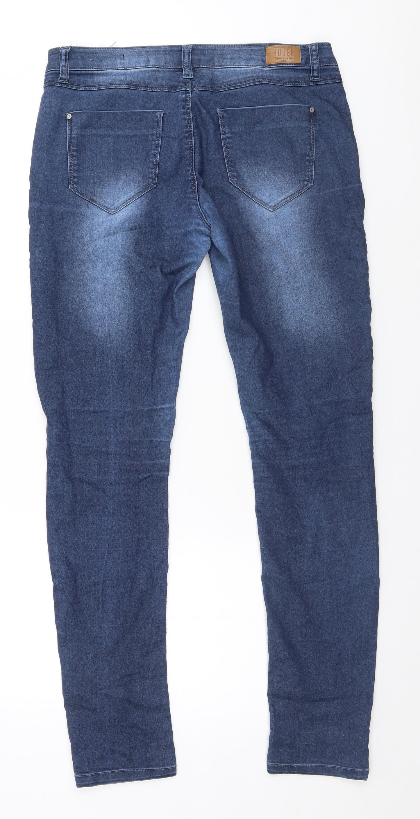 House Womens Blue   Skinny Jeans Size 12 L30 in