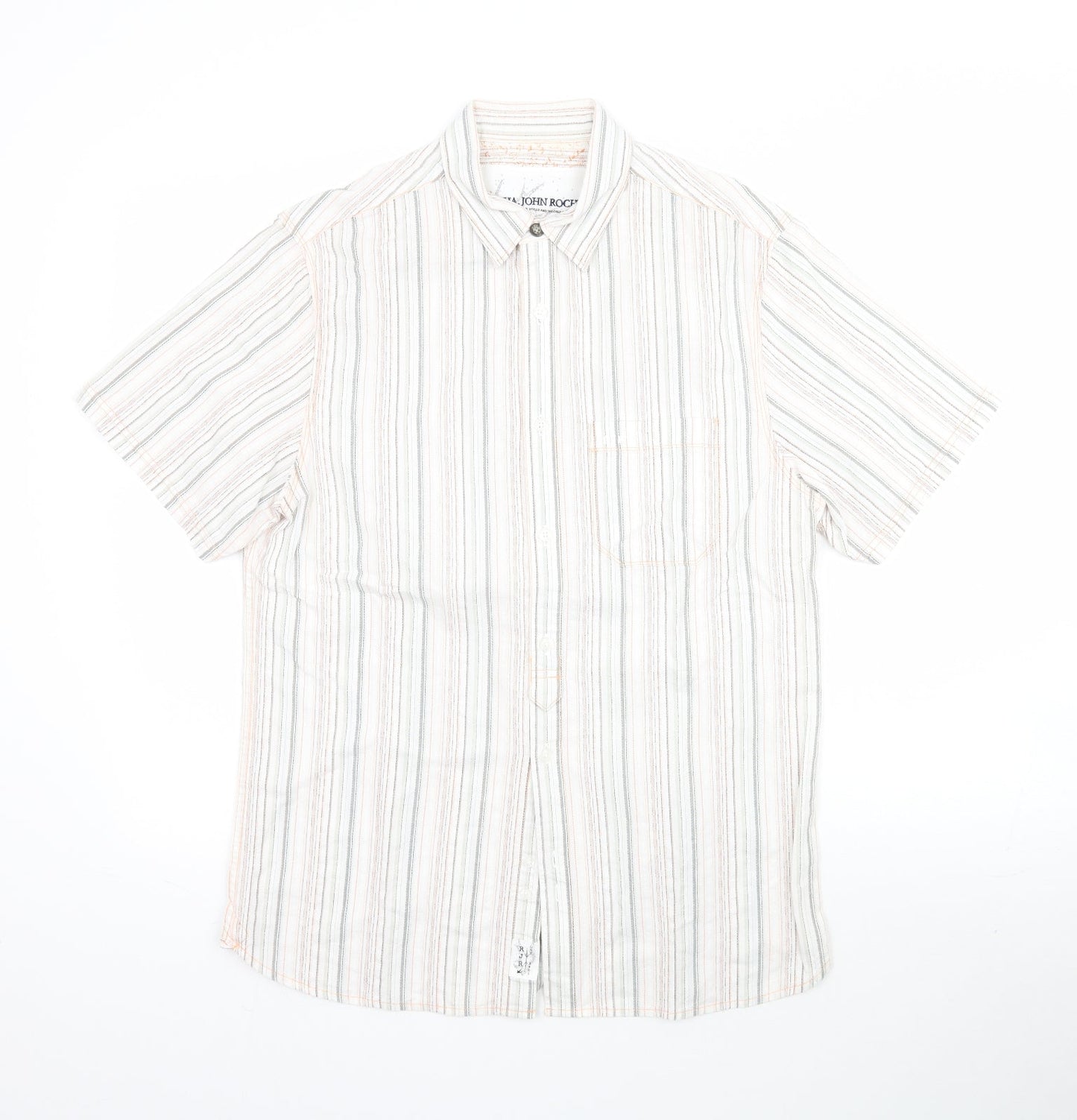Debenhams Mens Multicoloured Striped   Button-Up Size S