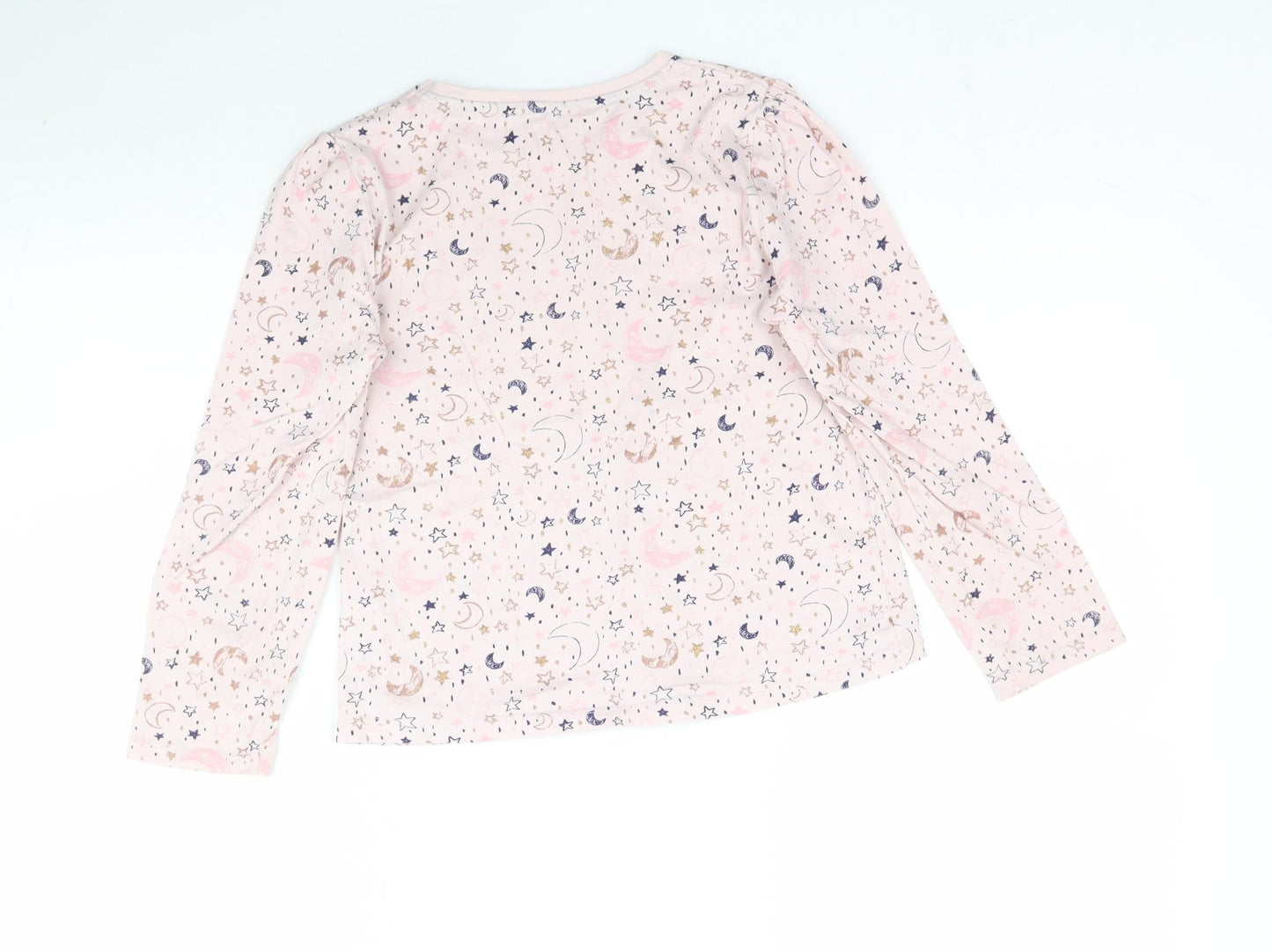 George Girls Pink   Basic T-Shirt Size 8-9 Years  - Star Stars moon