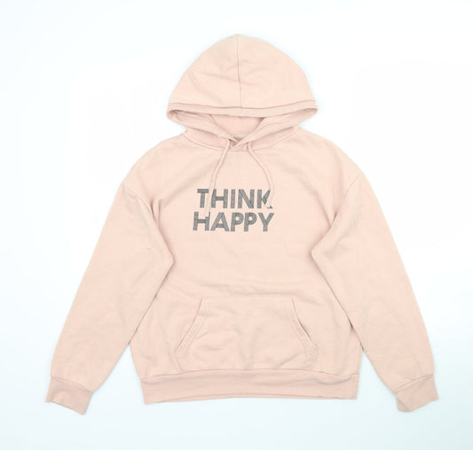 Primark Womens Pink   Pullover Hoodie Size XS  - Think Happy