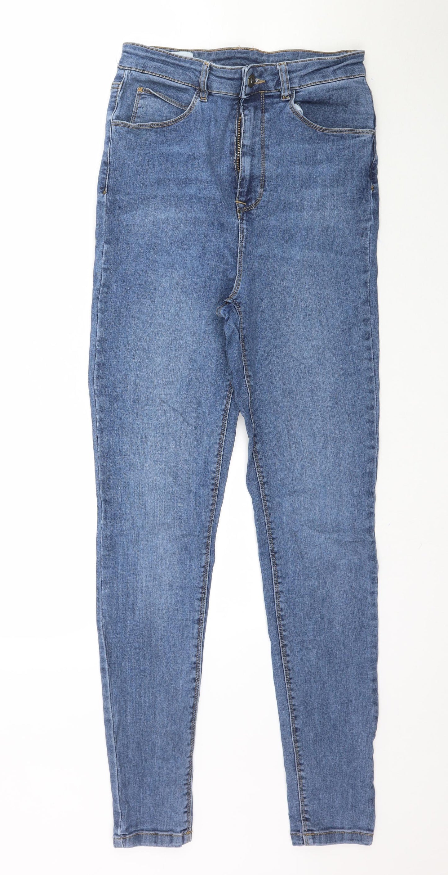COLLUSION Womens Blue  Denim Skinny Jeans Size 28 in L31 in