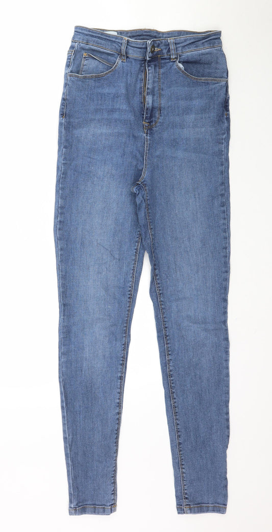 COLLUSION Womens Blue  Denim Skinny Jeans Size 28 in L31 in