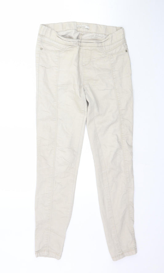 Stradivarius Womens Beige  Denim Jegging Jeans Size 6 L29 in