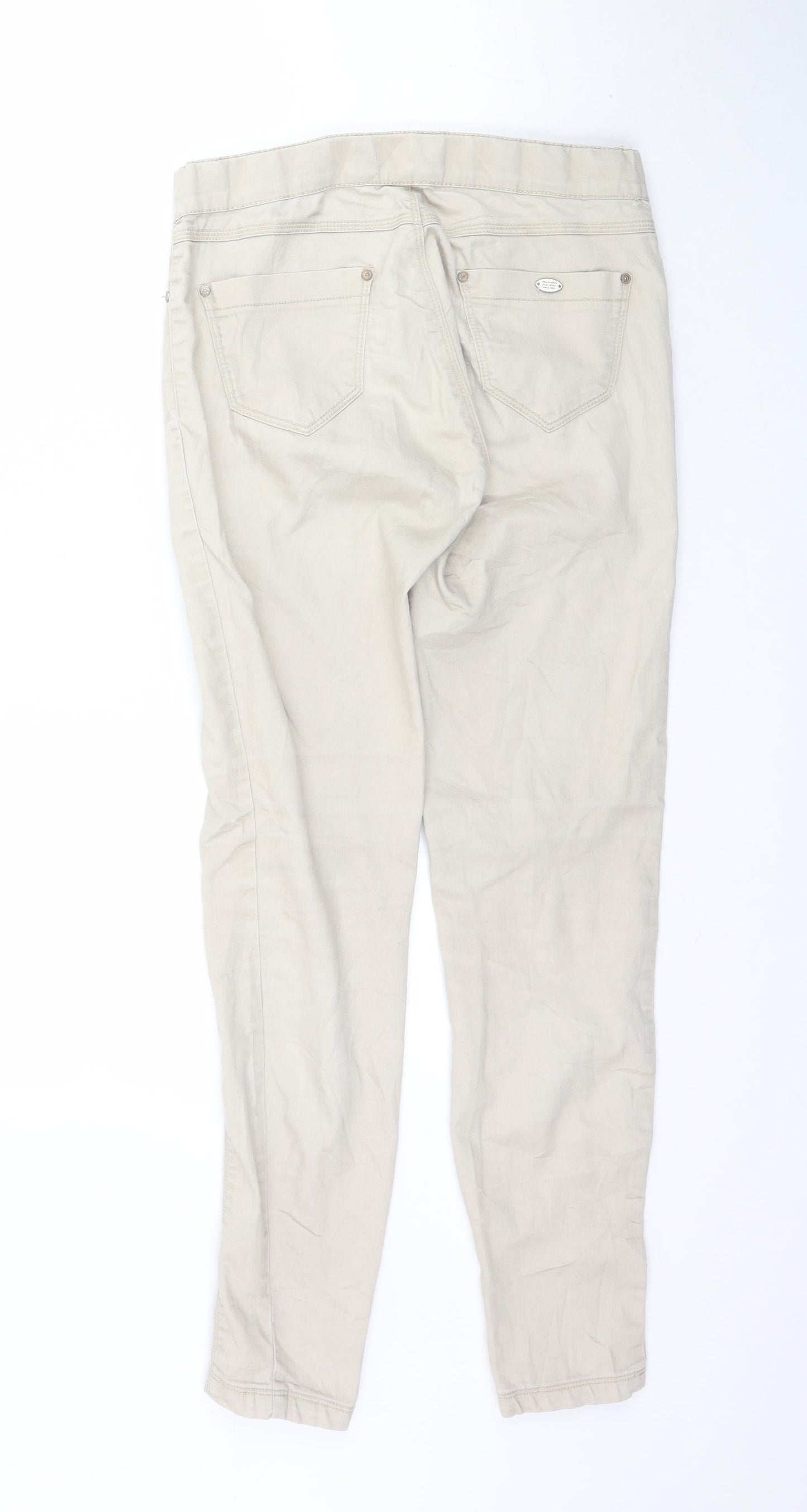 Stradivarius Womens Beige  Denim Jegging Jeans Size 6 L29 in