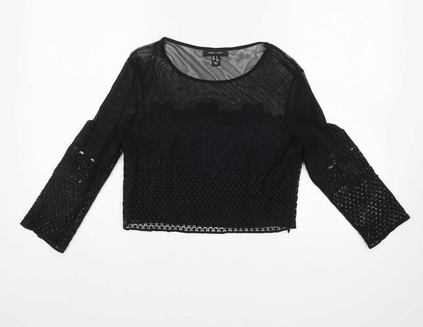 New Look Womens Black   Basic Blouse Size 8
