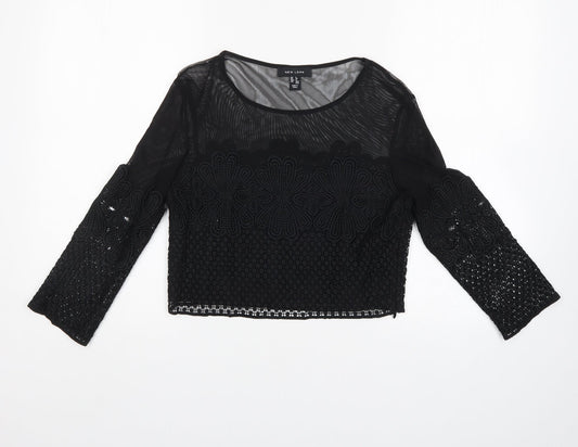 New Look Womens Black   Basic Blouse Size 8