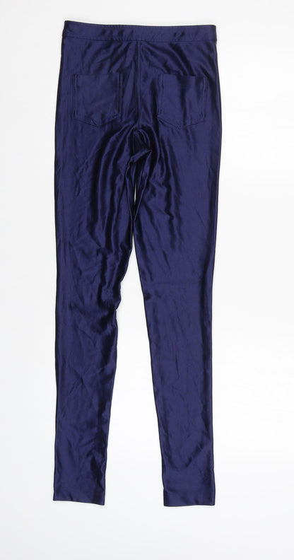 Back view of Atmosphere women’s blue trousers, size UK 6, 30-inch leg