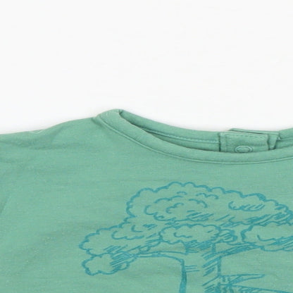 Close-up detail of Marks & Spencer Baby Green jumper, size 0-3, Months