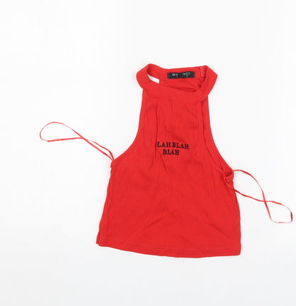 Select Womens Red   Basic Tank Size 6