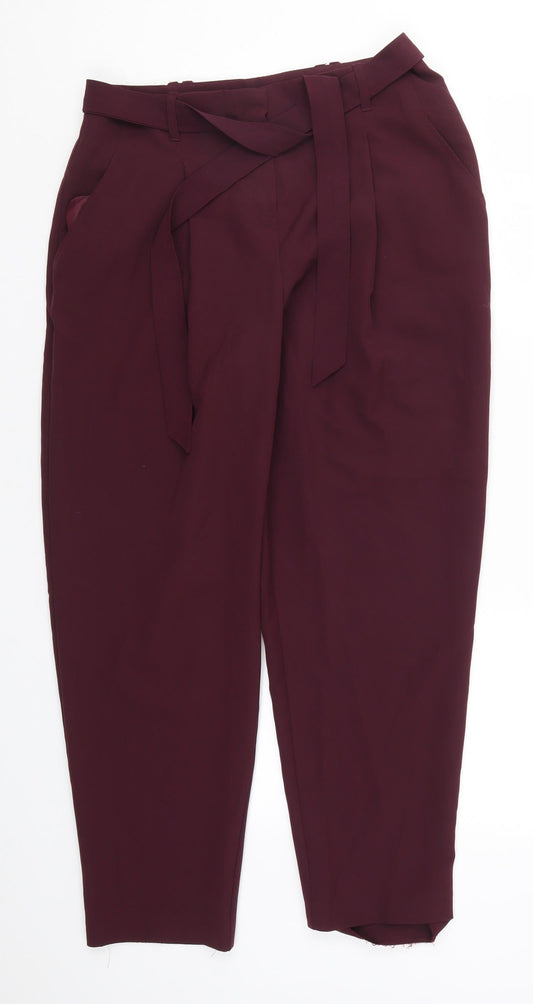 NEXT Womens Purple   Trousers  Size 12 L26 in - Plum Coloured