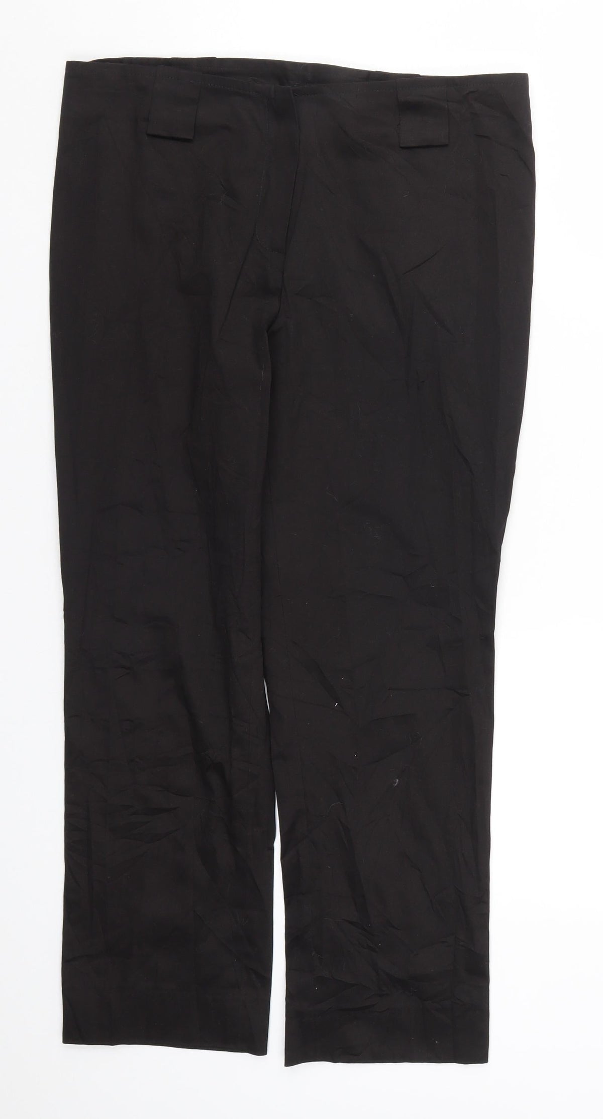 Styl Fashion Womens Black   Cropped Trousers Size 14 L25 in