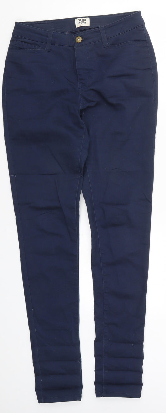 VERO MODA Womens Blue  Denim Skinny Jeans Size 26 in L32 in