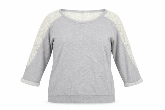 Front view of Atmosphere women’s grey jumper, size UK 16
