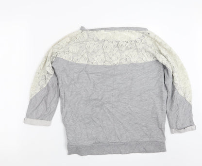 Back view of Atmosphere women’s grey jumper, size UK 16