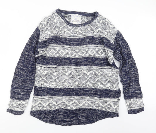 Matalan Womens Blue  Knit Pullover Jumper Size M