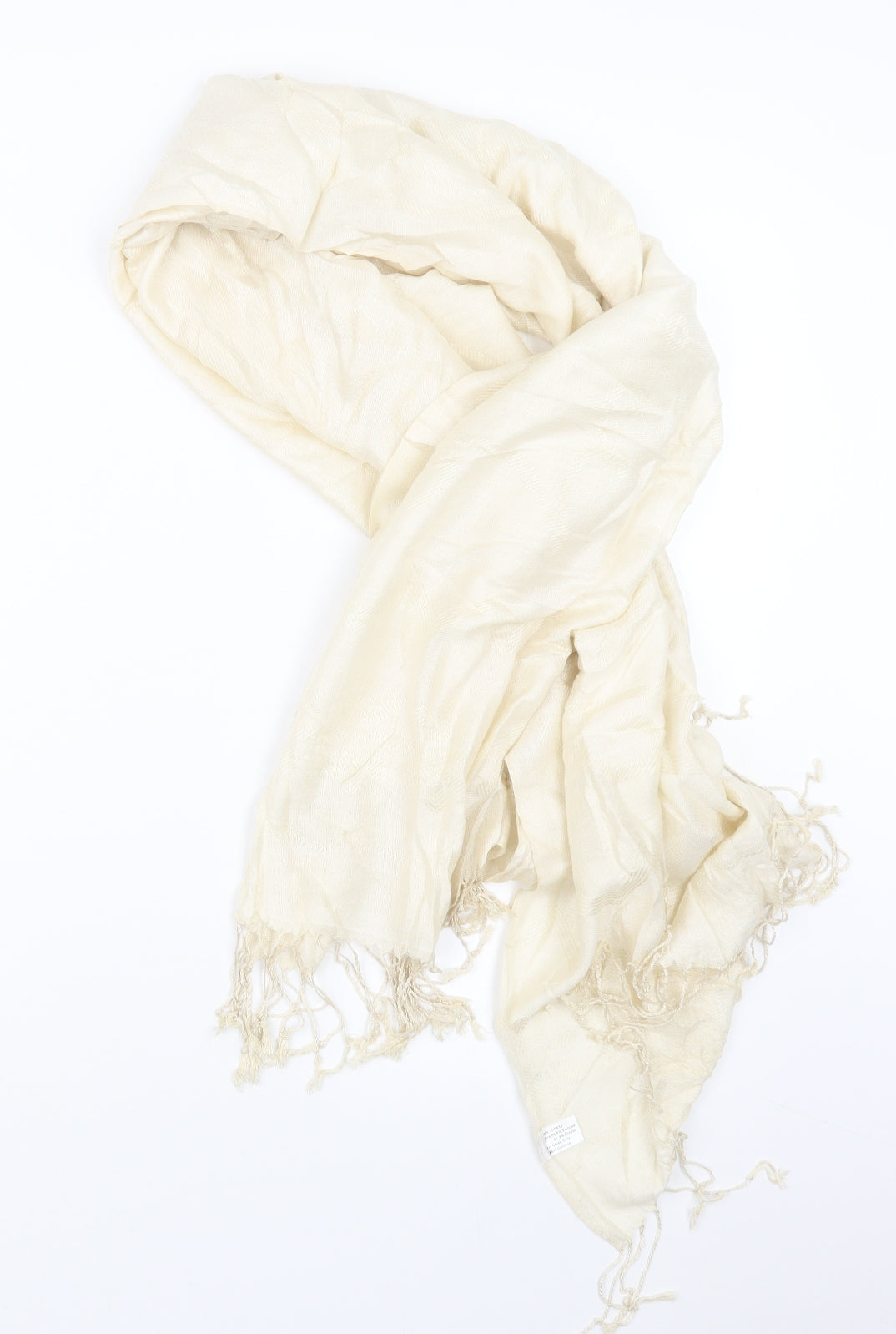 Preworn Womens Ivory    Scarf