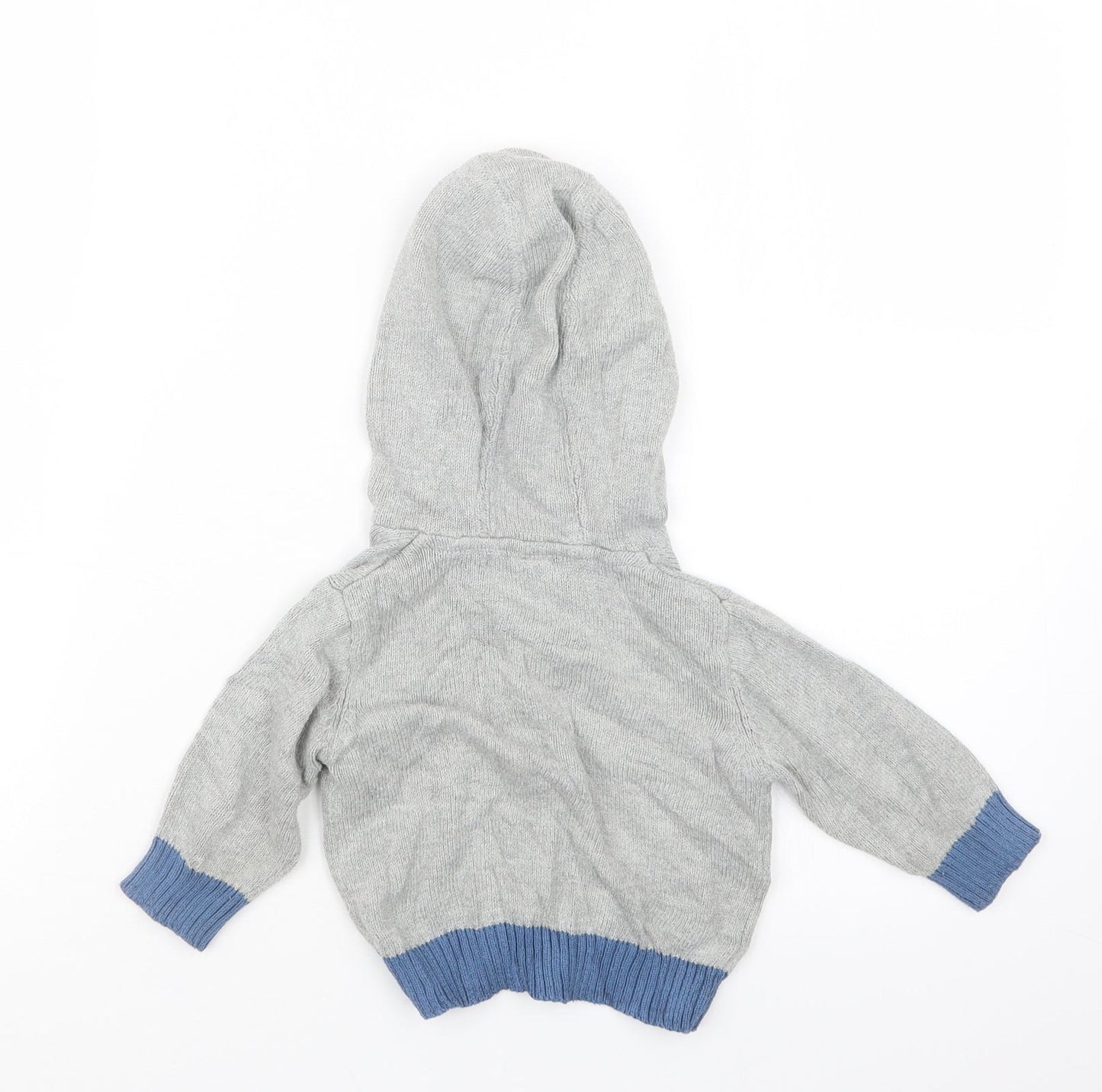 TU Boys Grey  Knit Pullover Jumper Size 6-9 Months