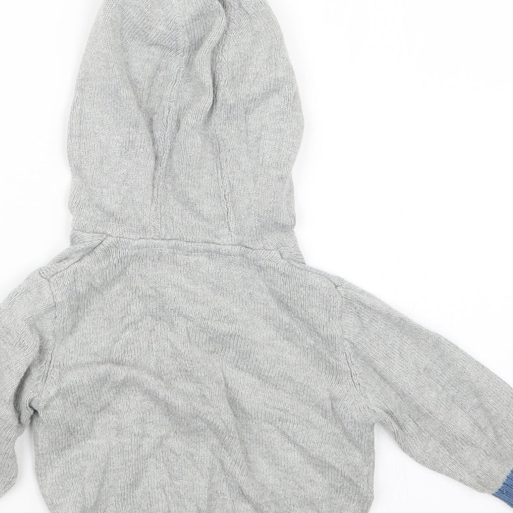 TU Boys Grey  Knit Pullover Jumper Size 6-9 Months