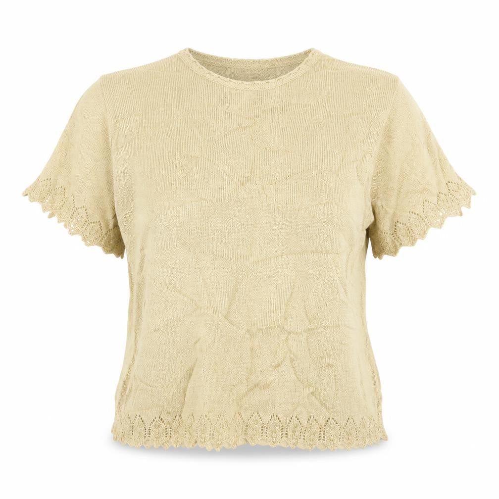 EWM Womens Gold  Knit Pullover Jumper Size 18
