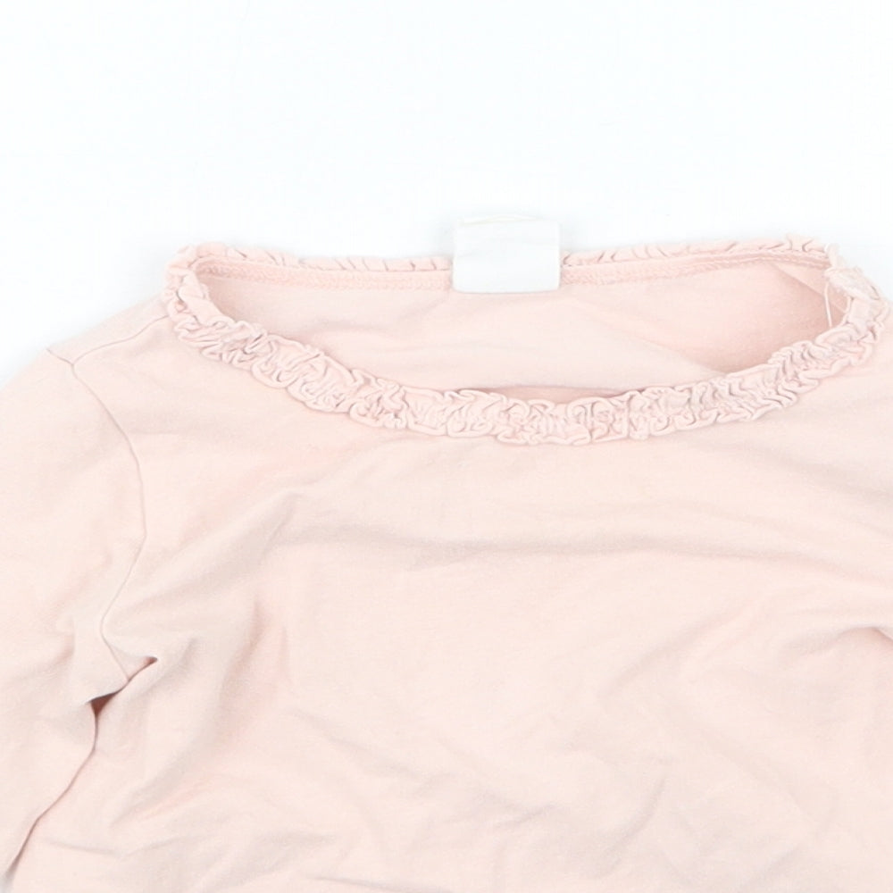 H&M Girls Pink   Basic T-Shirt Size 6-9 Months