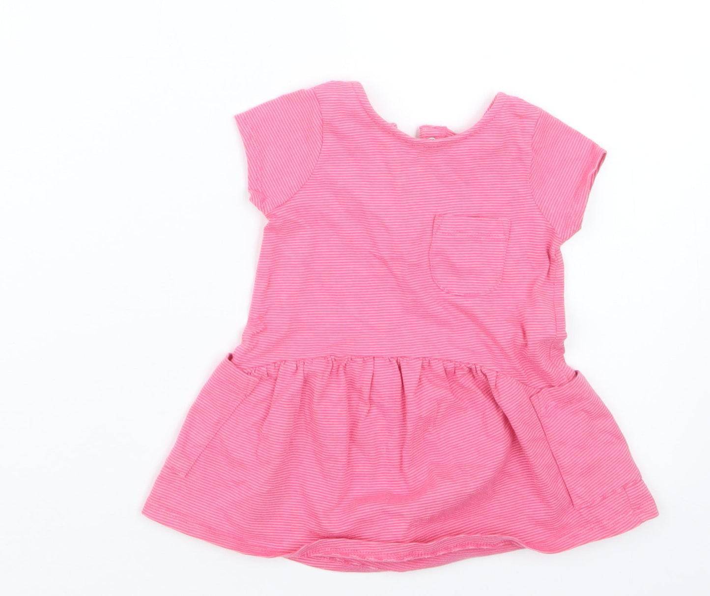 NEXT Girls Pink   Basic T-Shirt Size 3-6 Months  - Long