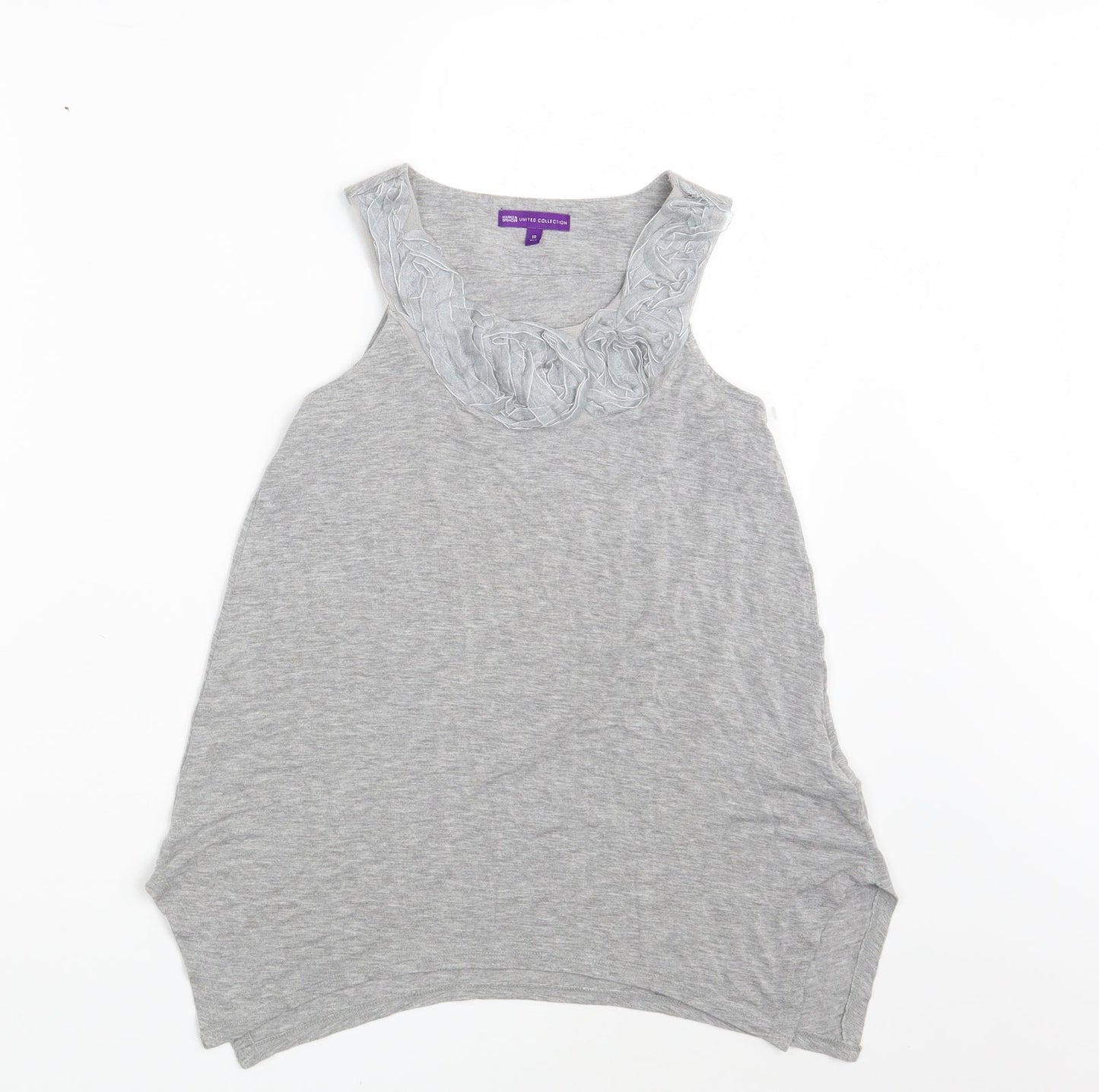 M&S Girls Grey   Basic Tank Size 10 Years