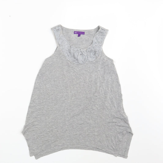 M&S Girls Grey   Basic Tank Size 10 Years