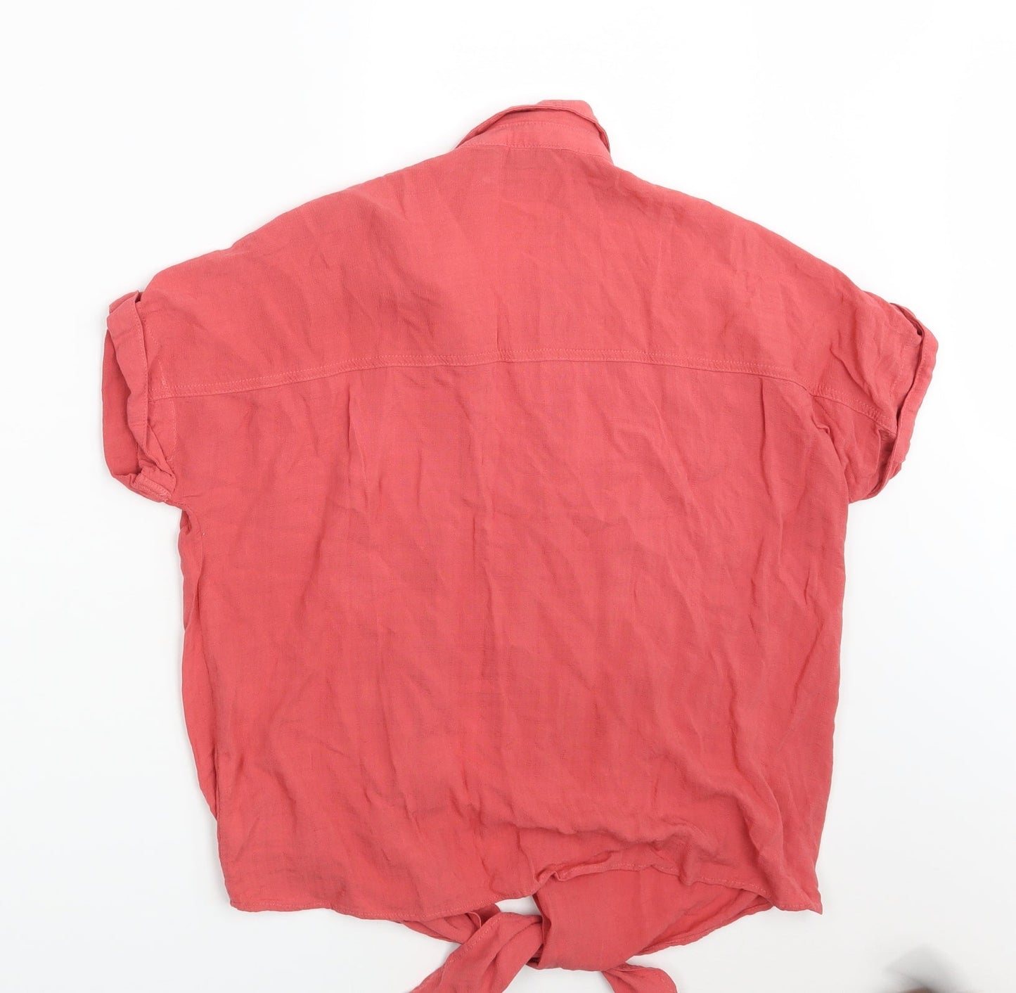 New Look Womens Pink   Basic Button-Up Size 10