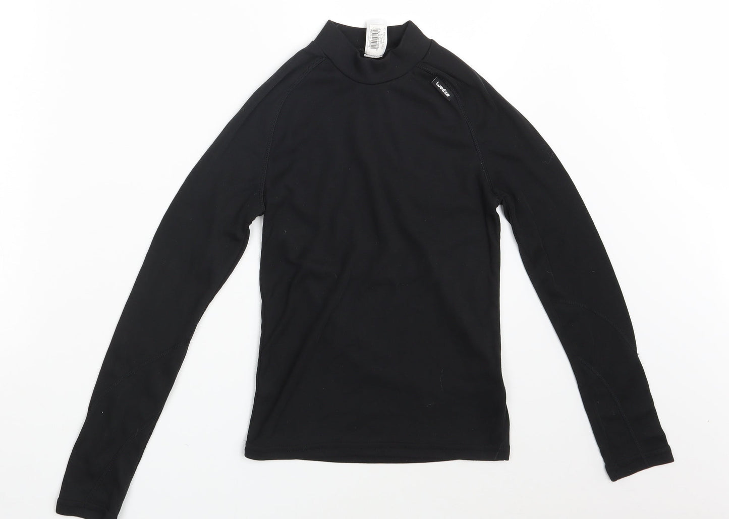 Wed'ze Girls Black   Pullover Sweatshirt Size 12 Years