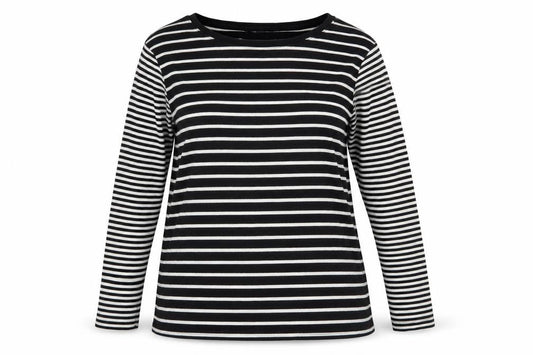 Debenhams Womens Black Striped  Pullover Sweatshirt Size 16