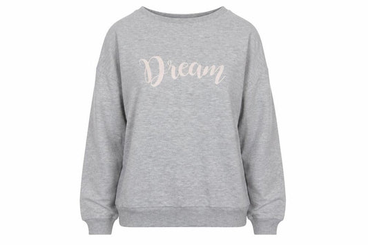 Avenue Womens Grey   Pullover Sweatshirt Size S  - Dream