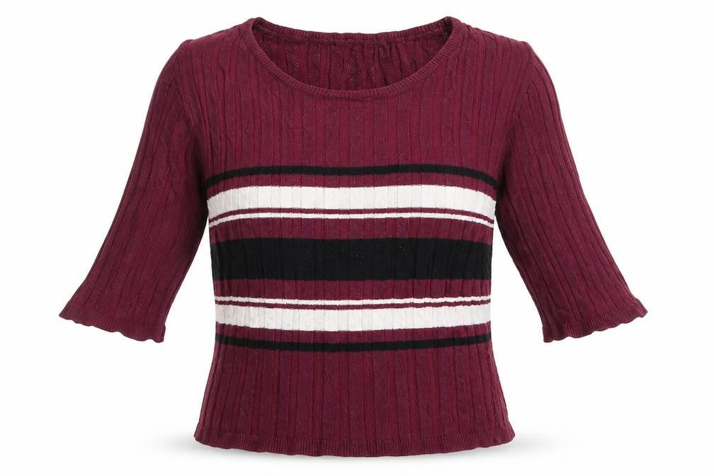 New Look Girls Purple Striped  Pullover Sweatshirt Size 12-13 Years