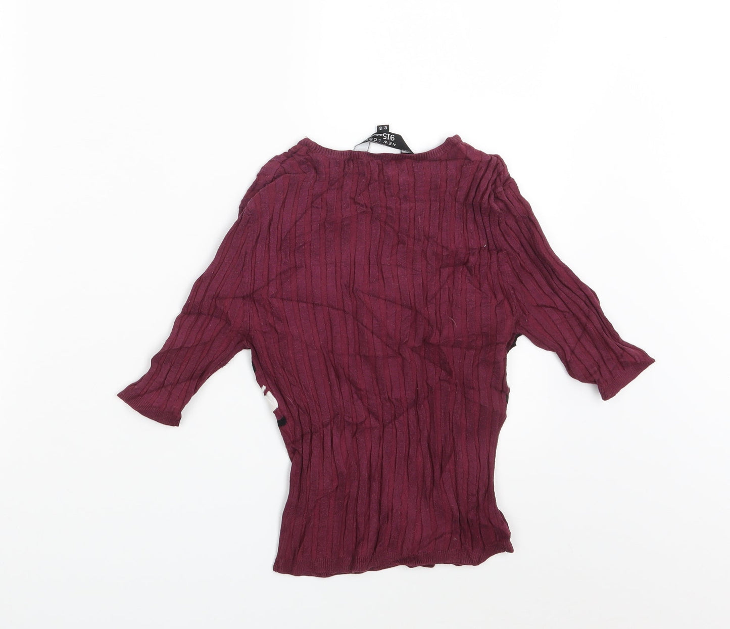 New Look Girls Purple Striped  Pullover Sweatshirt Size 12-13 Years
