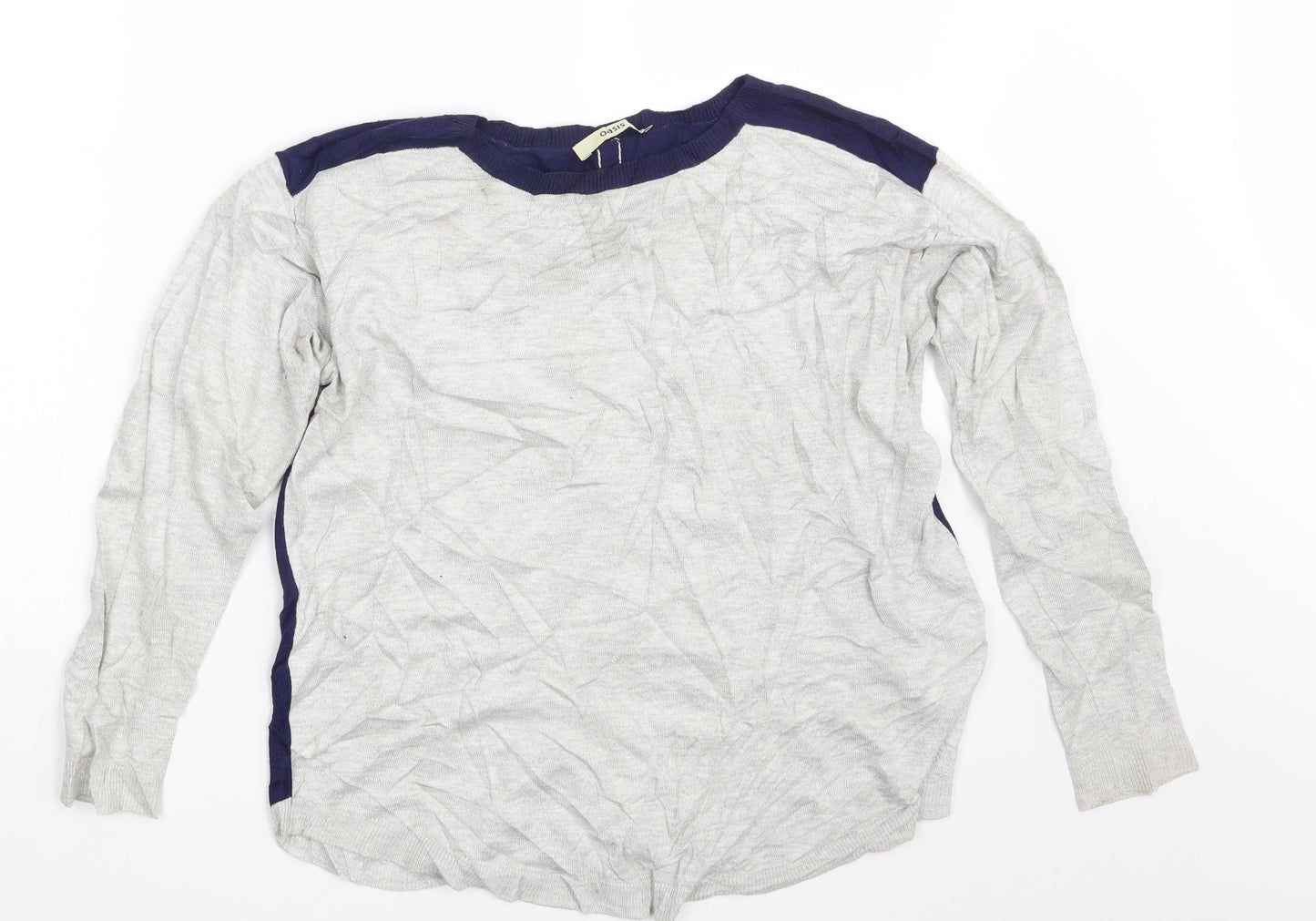 Oasis Womens Grey   Pullover Sweatshirt Size XS