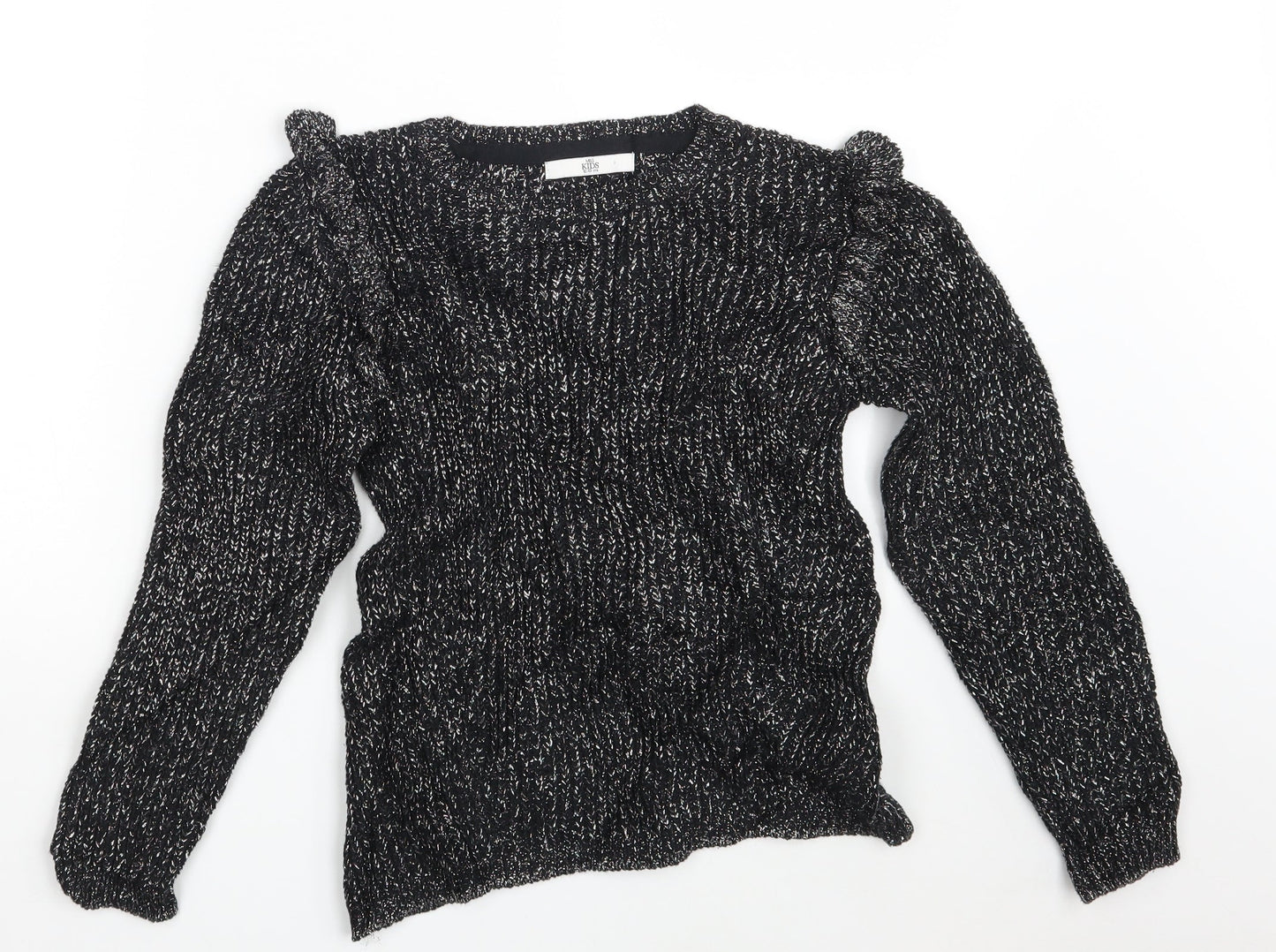 M&S Girls Black   Pullover Jumper Size 12-13 Years