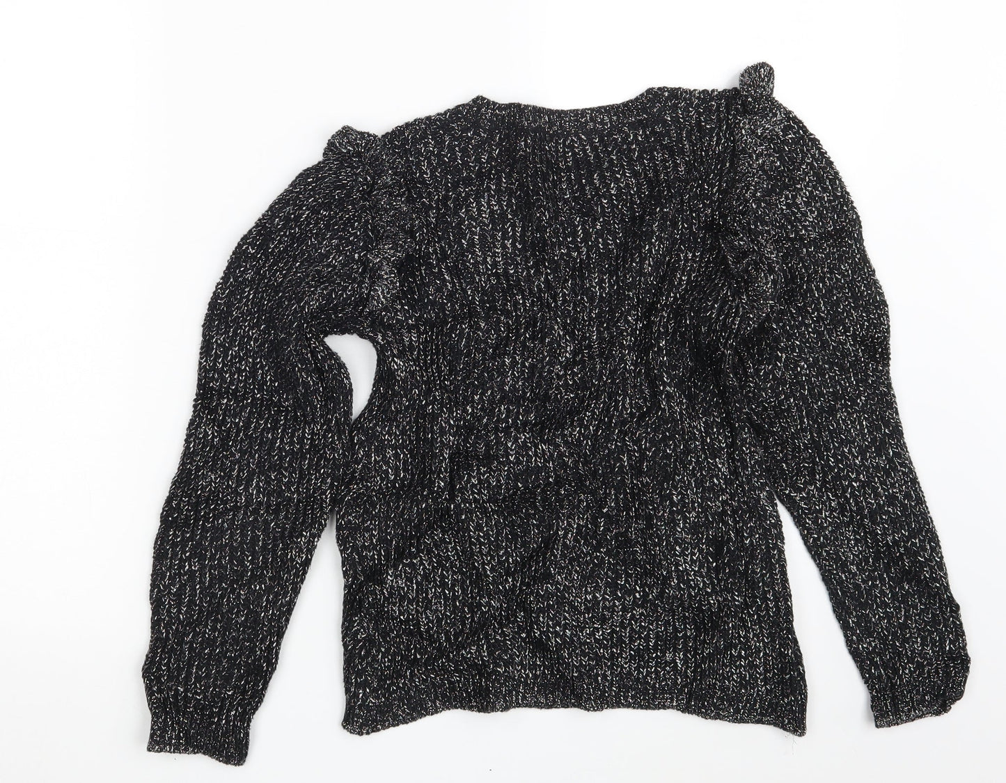 M&S Girls Black   Pullover Jumper Size 12-13 Years
