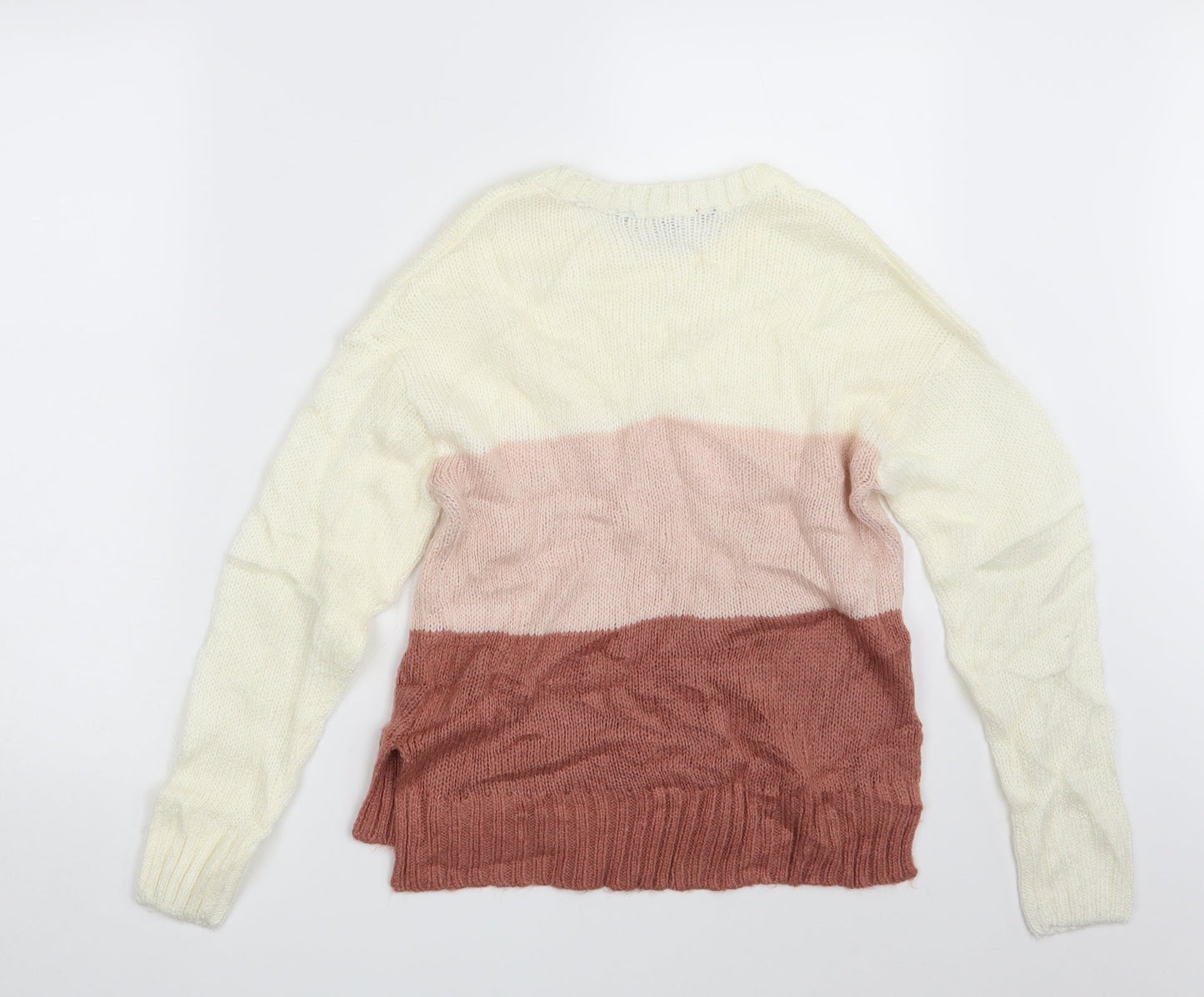 New Look Girls Multicoloured Striped  Pullover Jumper Size 12-13 Years