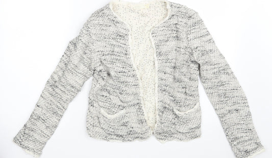Zara Girls Beige   Cardigan Jumper Size 13-14 Years
