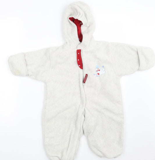 TCM Baby White   Babygrow One-Piece Size 9-12 Months
