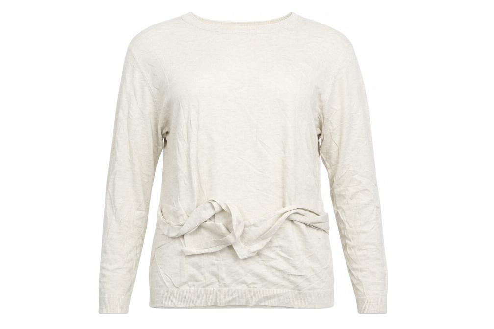 Linea Womens Beige   Pullover Sweatshirt Size 14