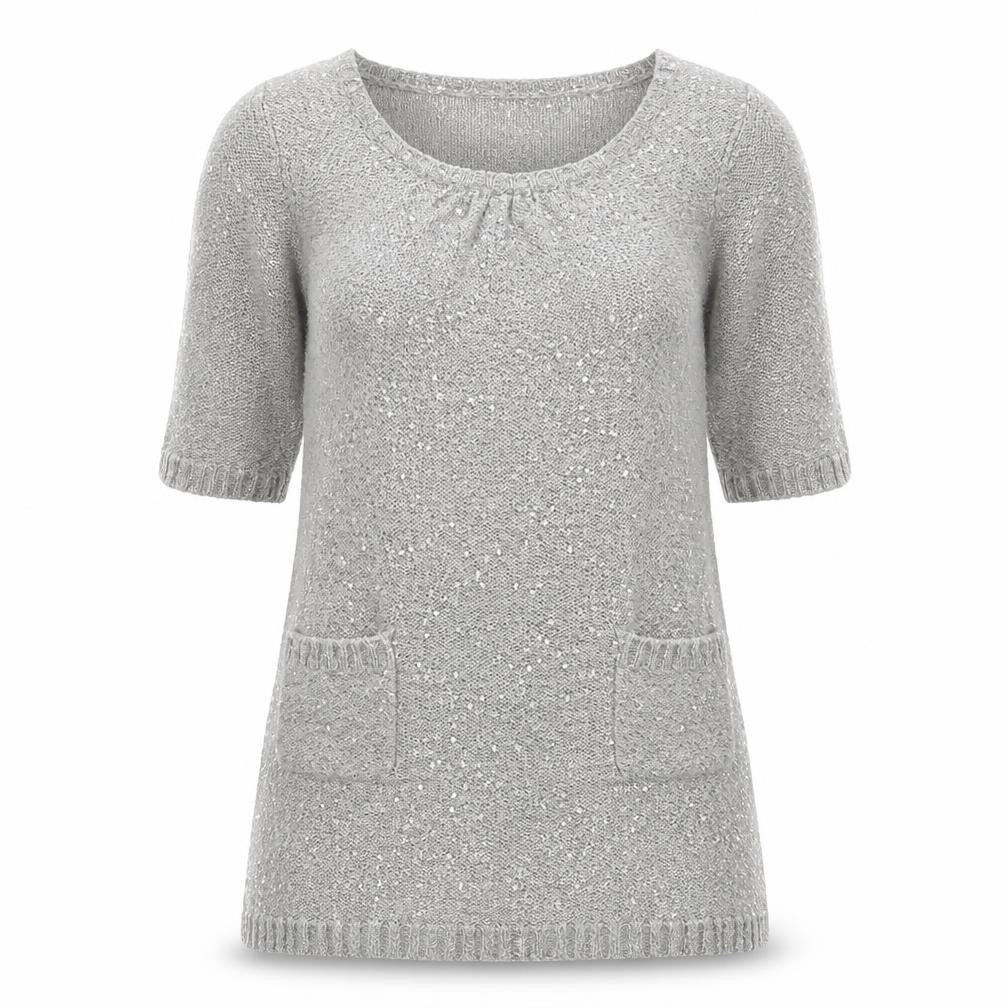 Style Butler Womens Silver   Fit & Flare  Size L