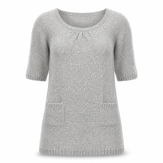 Style Butler Womens Silver   Fit & Flare  Size L