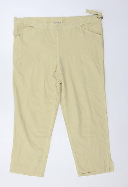 OffShoot Womens Beige   Trousers  Size S L22 in