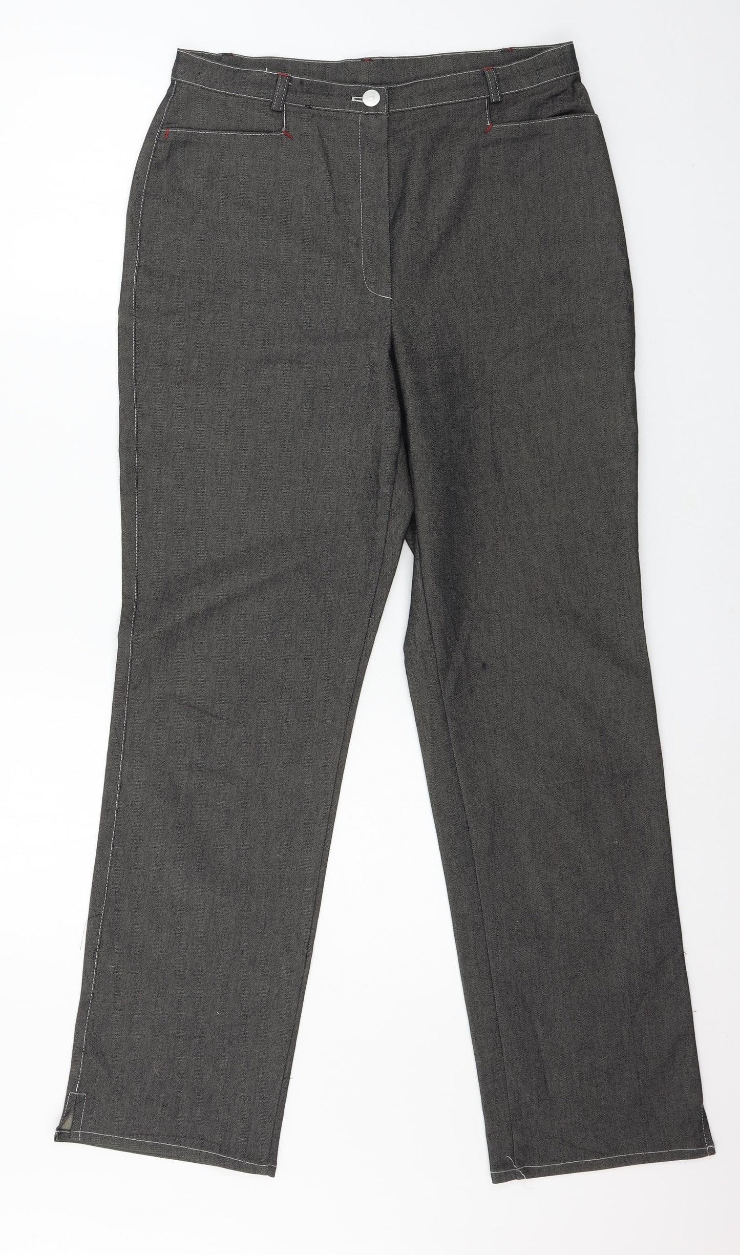 Preworn Womens Grey   Trousers  Size 12 L30 in
