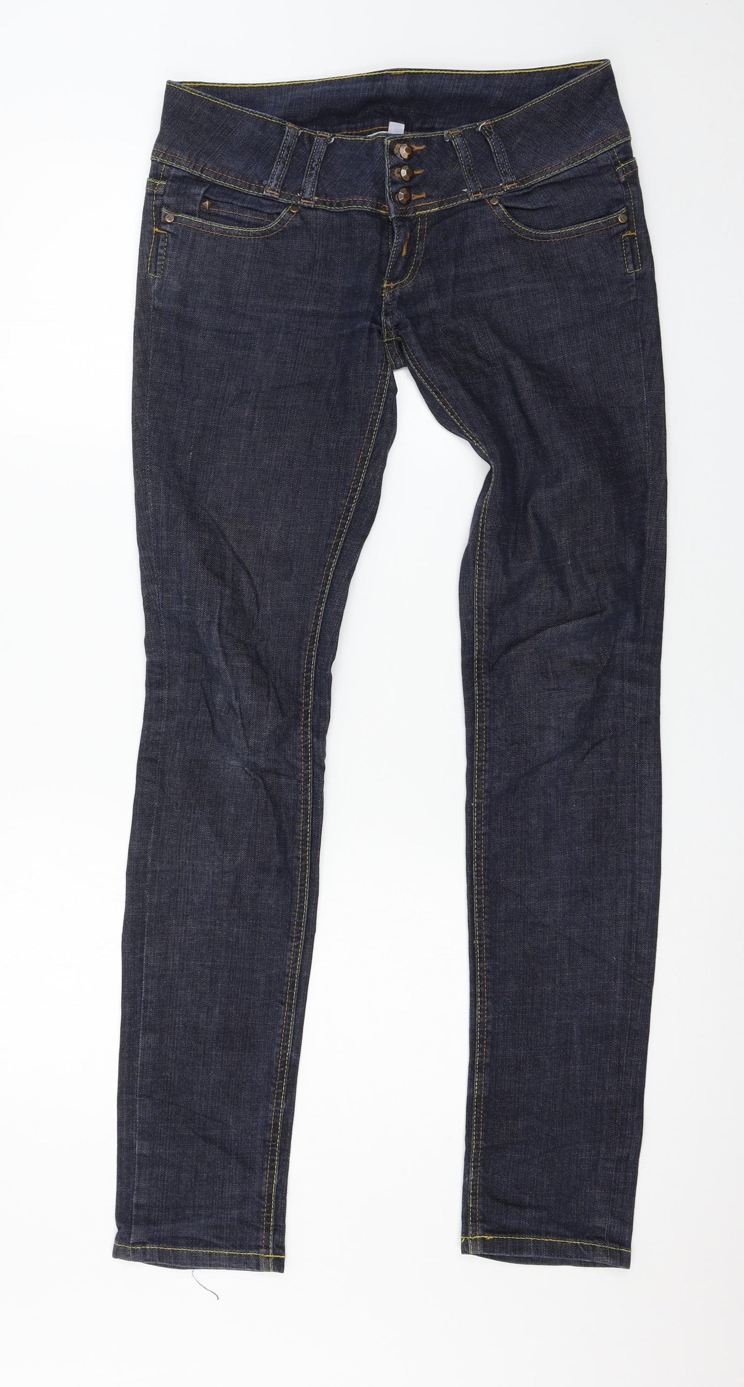 TALLY WEiJL Womens Blue  Denim Skinny Jeans Size 10 L32 in