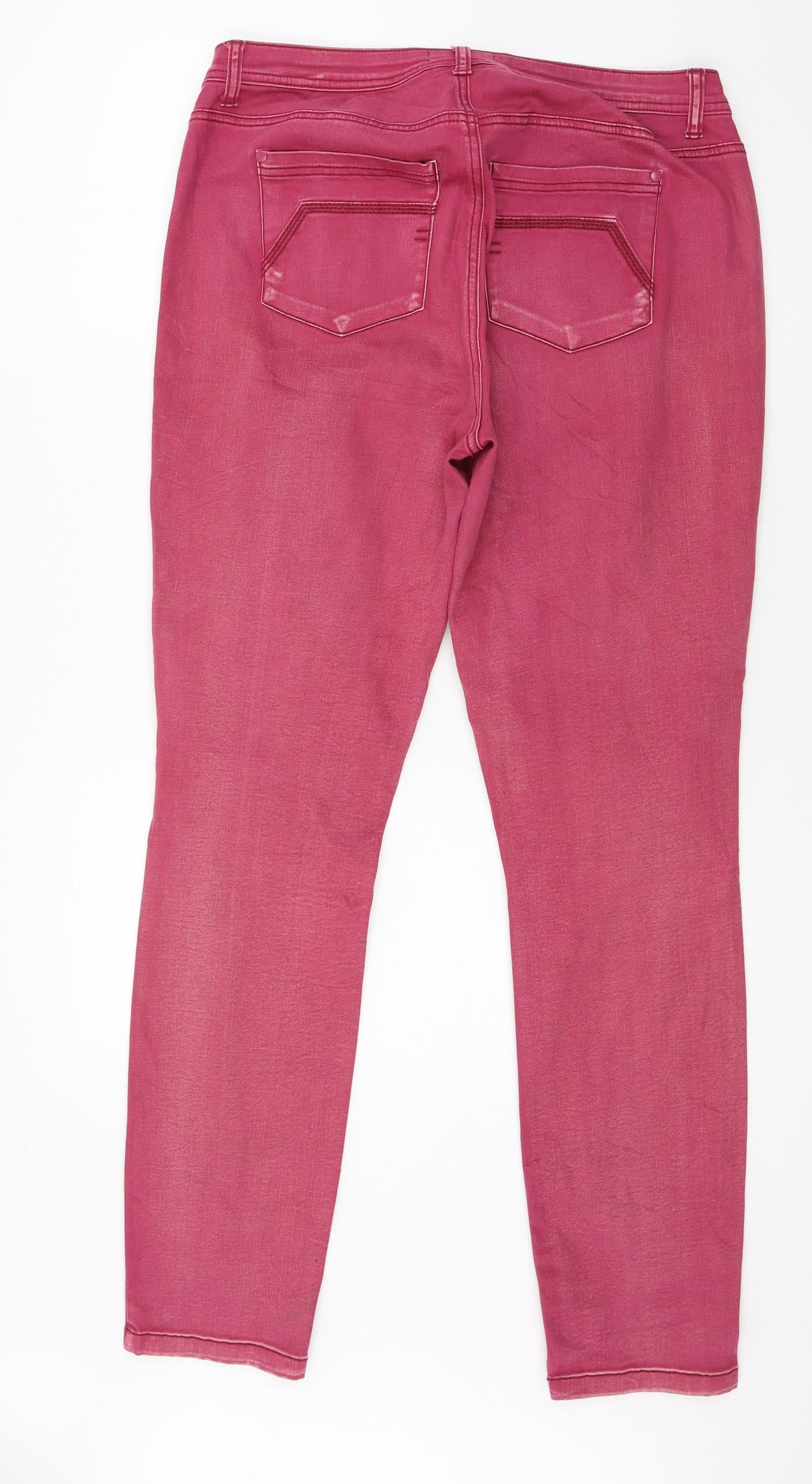 Street One Womens Pink  Denim Skinny Jeans Size 34 in L31 in