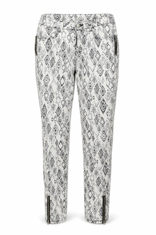 BIG STAR Womens White Geometric Denim Skinny Jeans Size 30 in L29 in