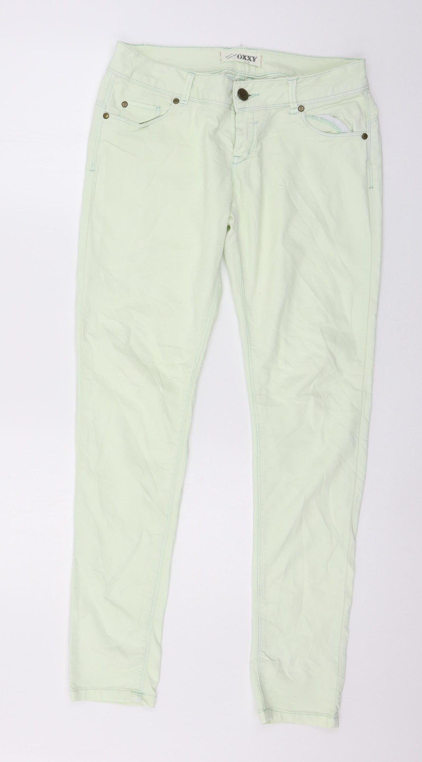 Oxxy Womens Green   Trousers  Size 12 L30 in
